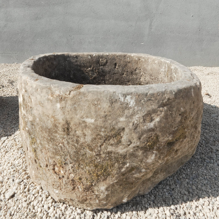 Vintage Limestone Round Trough