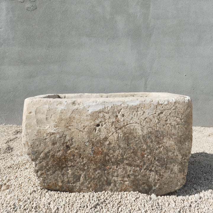 Vintage Limestone Planter Rectangle