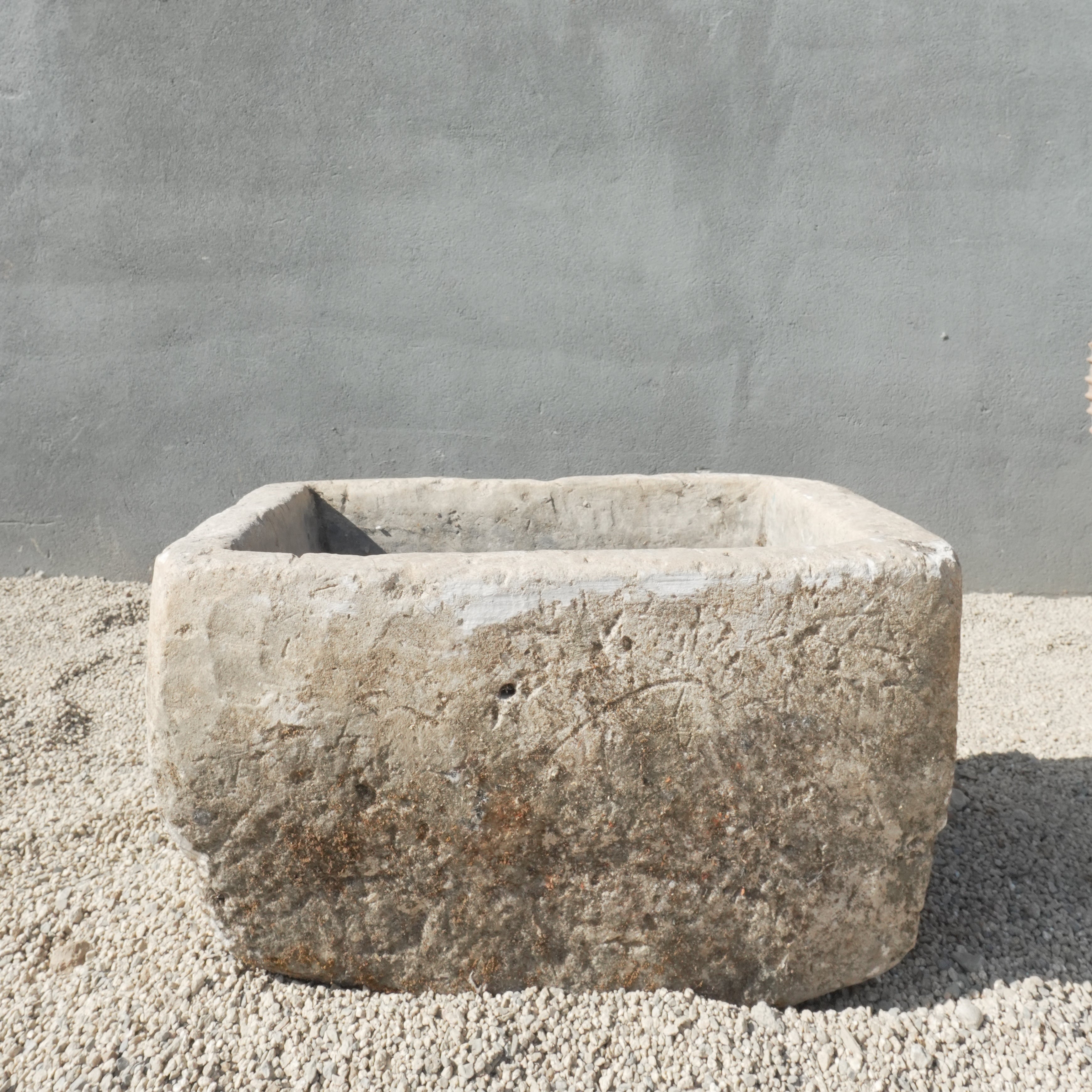 Vintage Limestone Planter Rectangle
