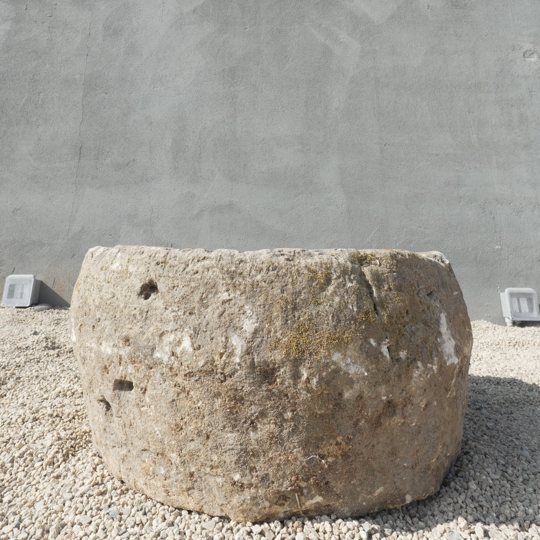 Vintage Limestone Round Trough