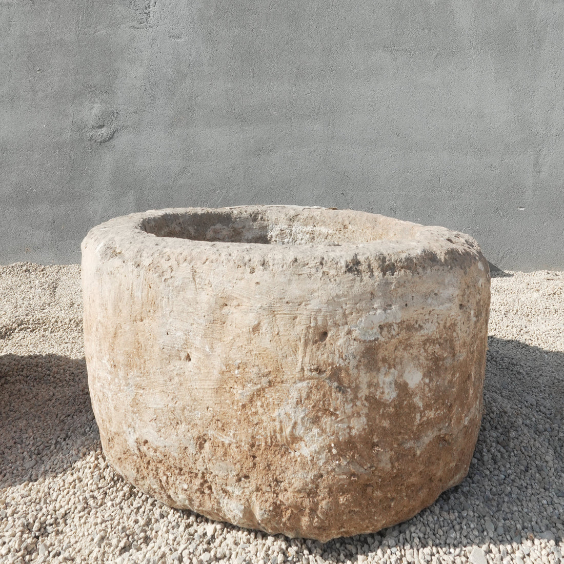 Vintage Limestone Round Trough