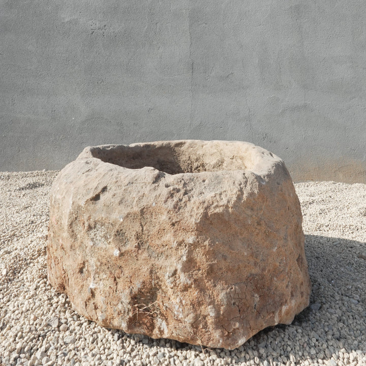 Vintage Limestone Round Trough