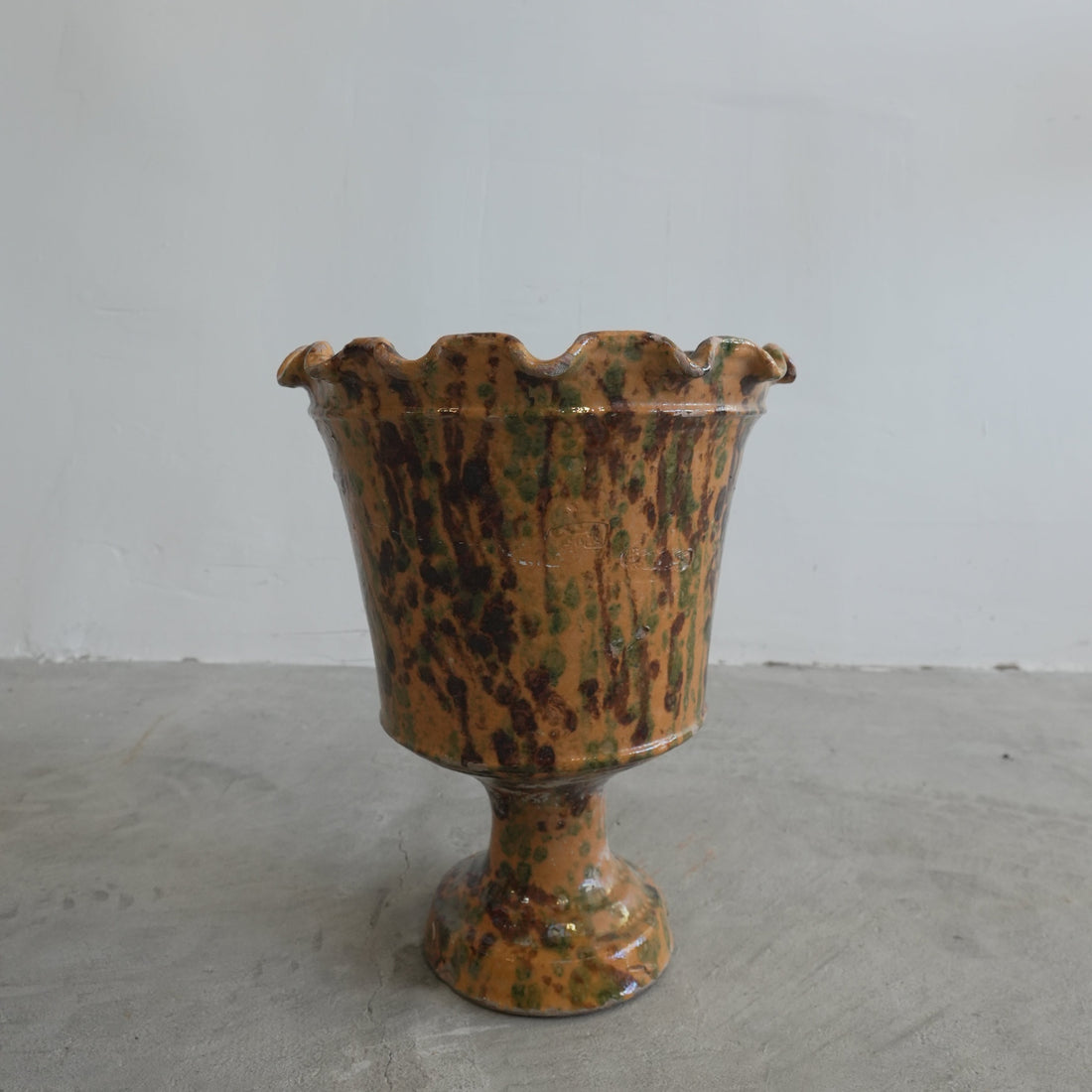 Vintage Italian Scalloped Vessel - Trouvaille Imports