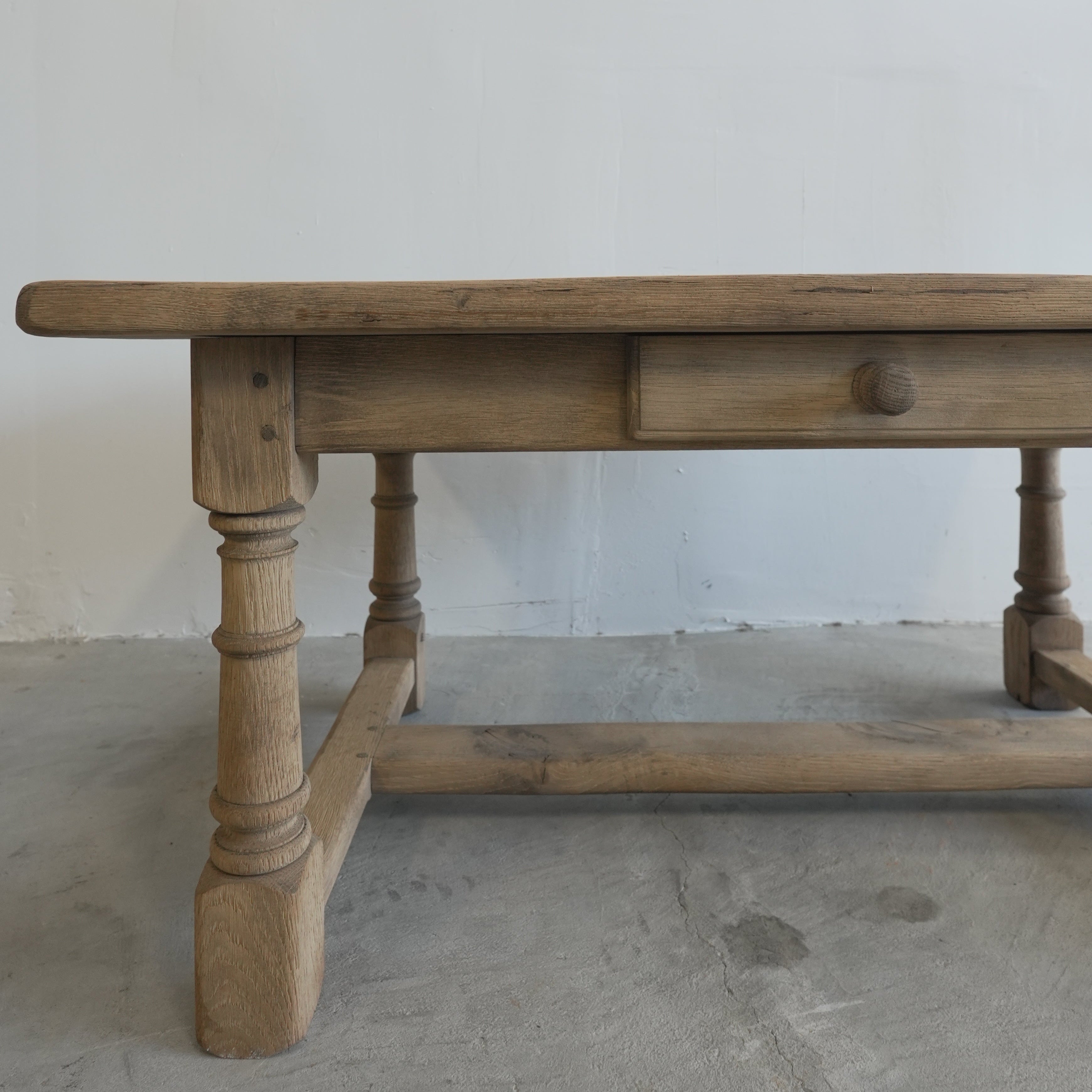 Antique French Oak Coffee Table - Trouvaille Imports