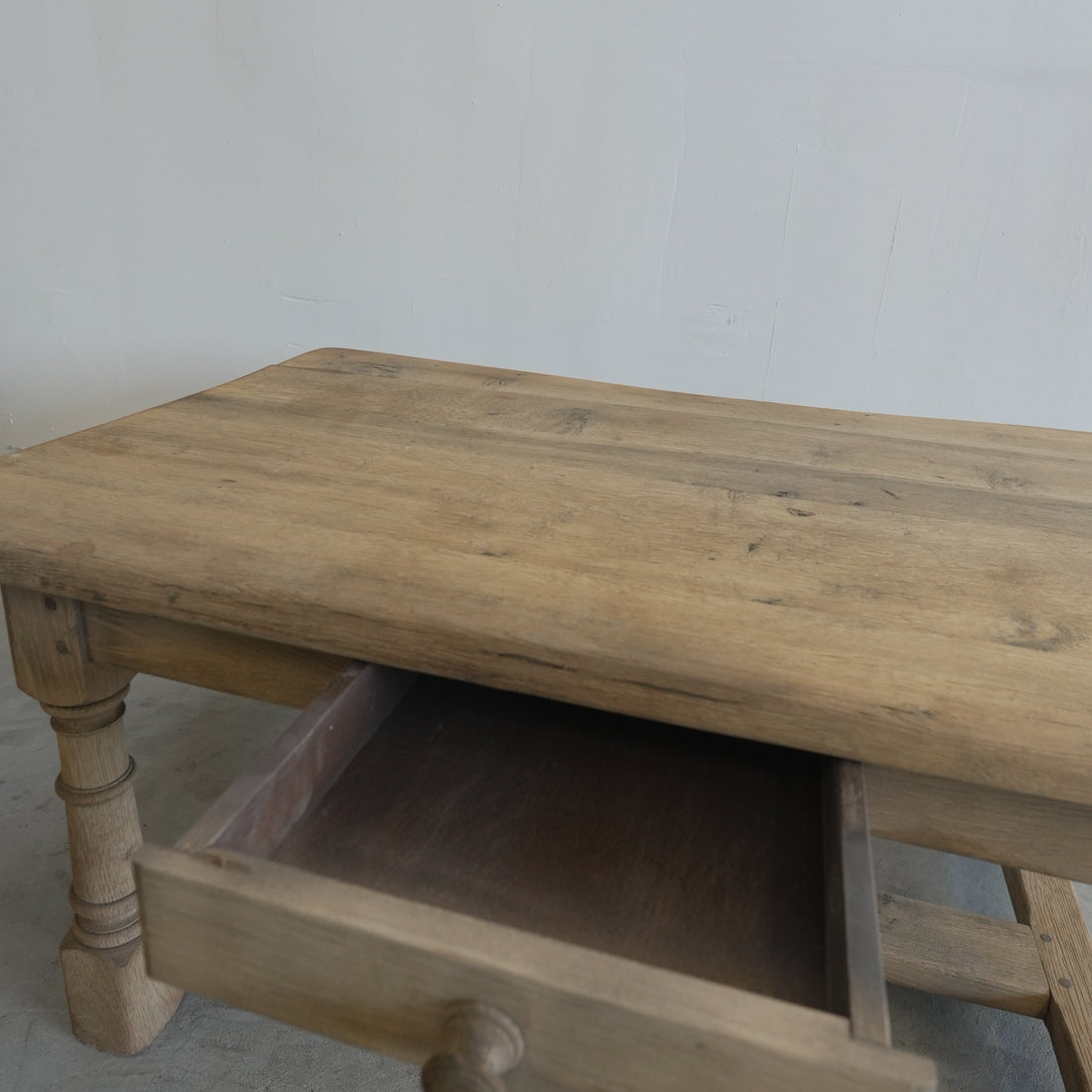 Antique French Oak Coffee Table - Trouvaille Imports