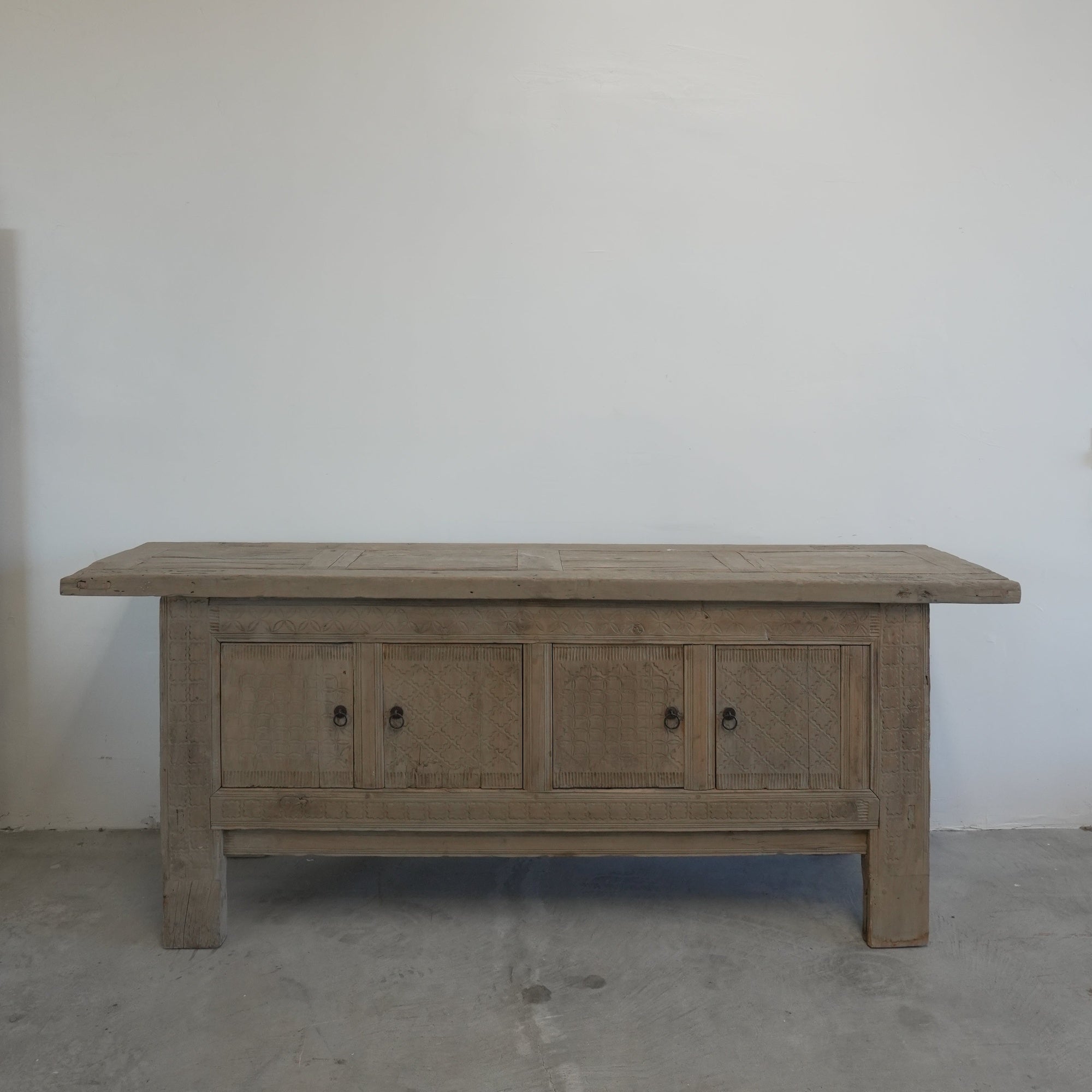 Vintage Tibetan Wood Console