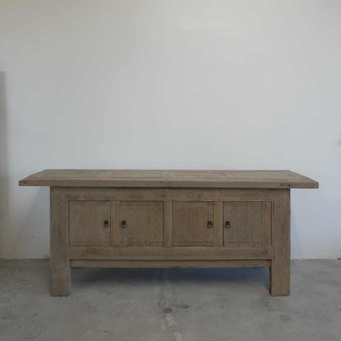 Vintage Tibetan Wood Console
