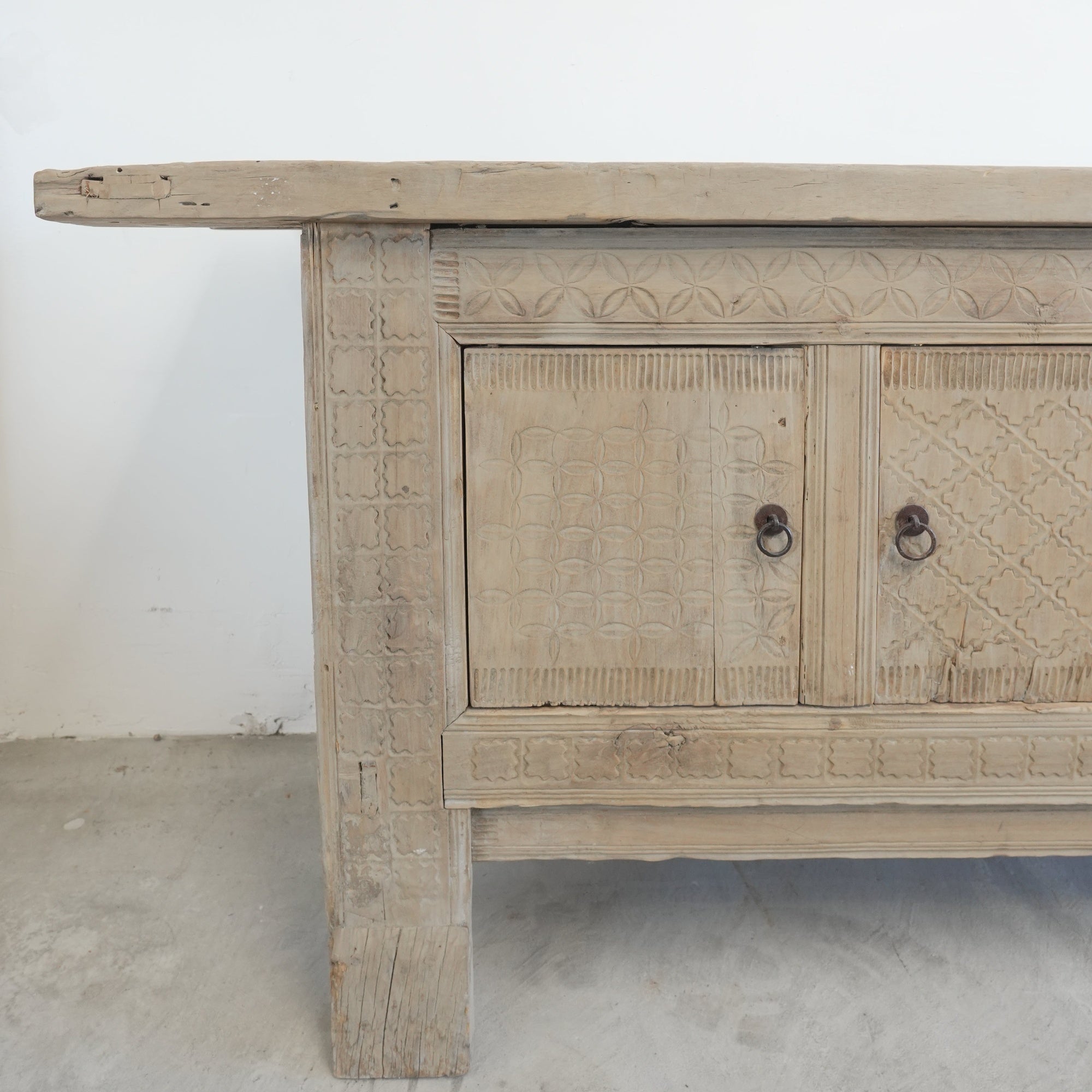 Vintage Tibetan Wood Console