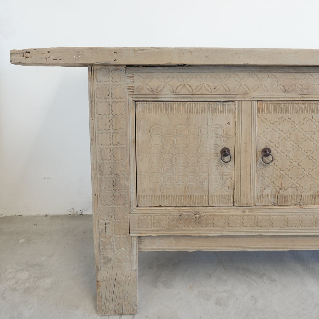 Vintage Tibetan Wood Console