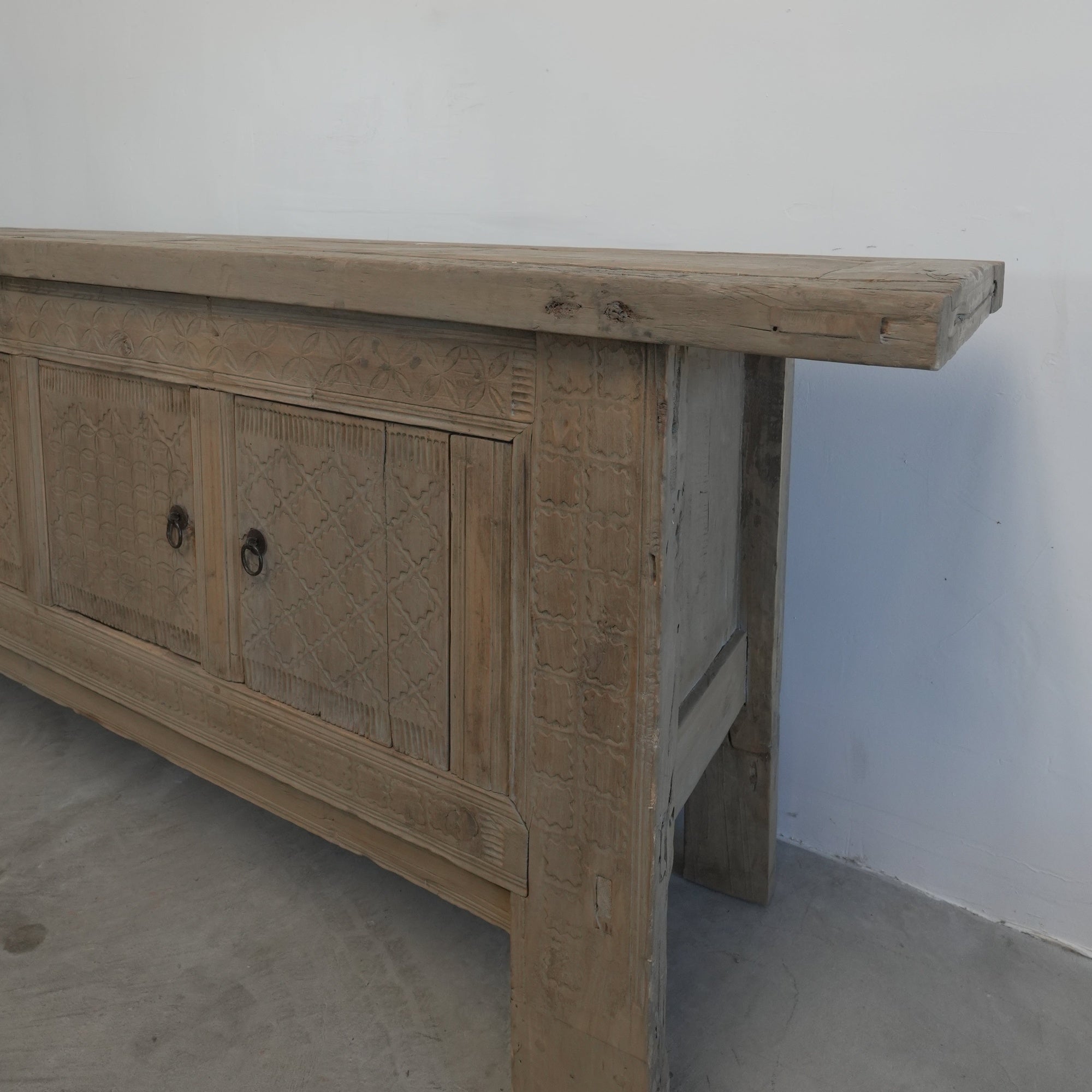 Vintage Tibetan Wood Console