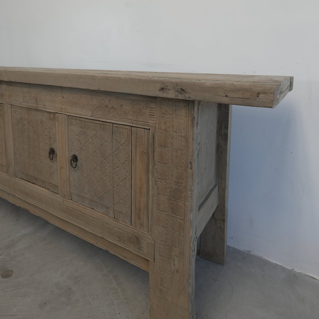 Vintage Tibetan Wood Console