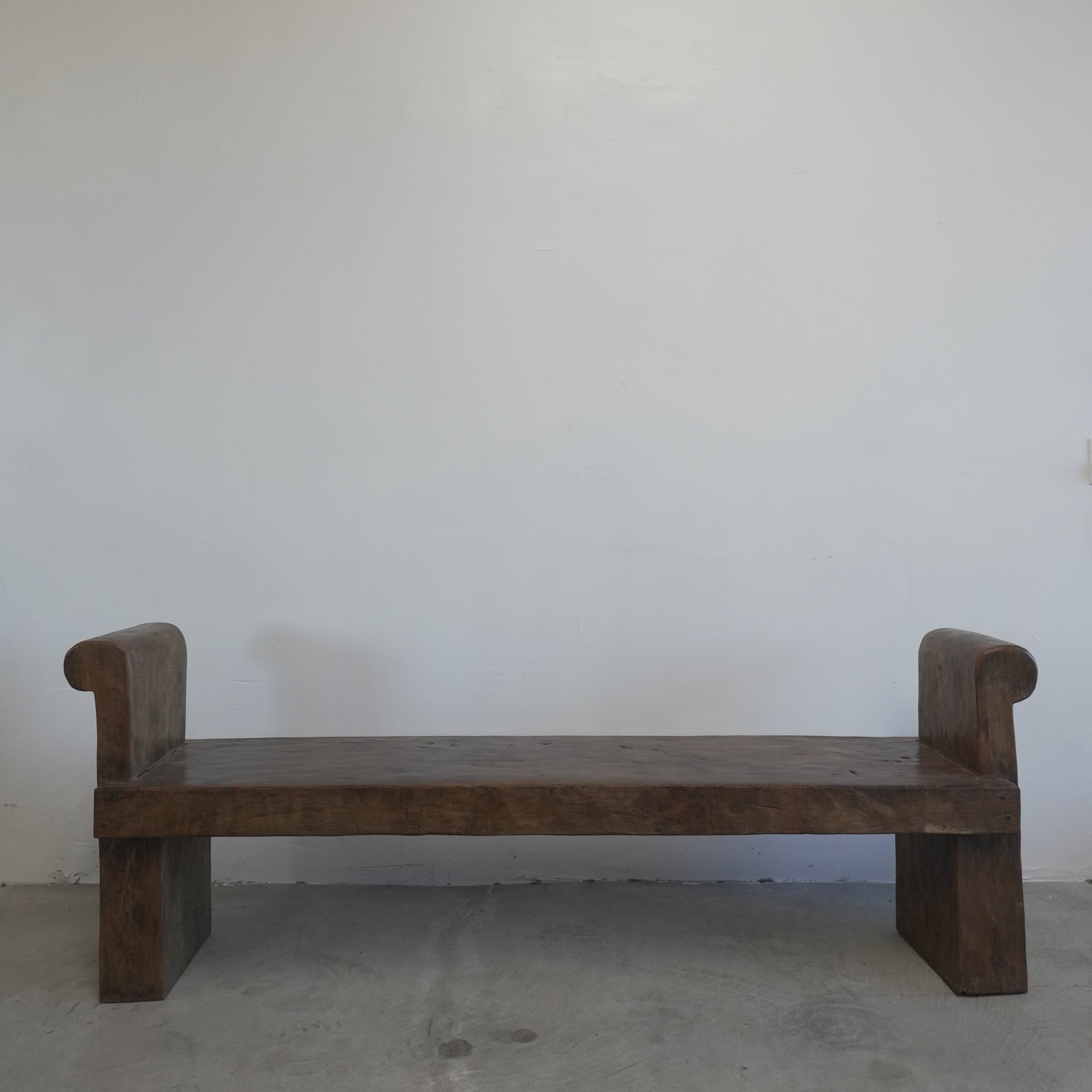 Vintage Indonesian Primitive Wood Bench
