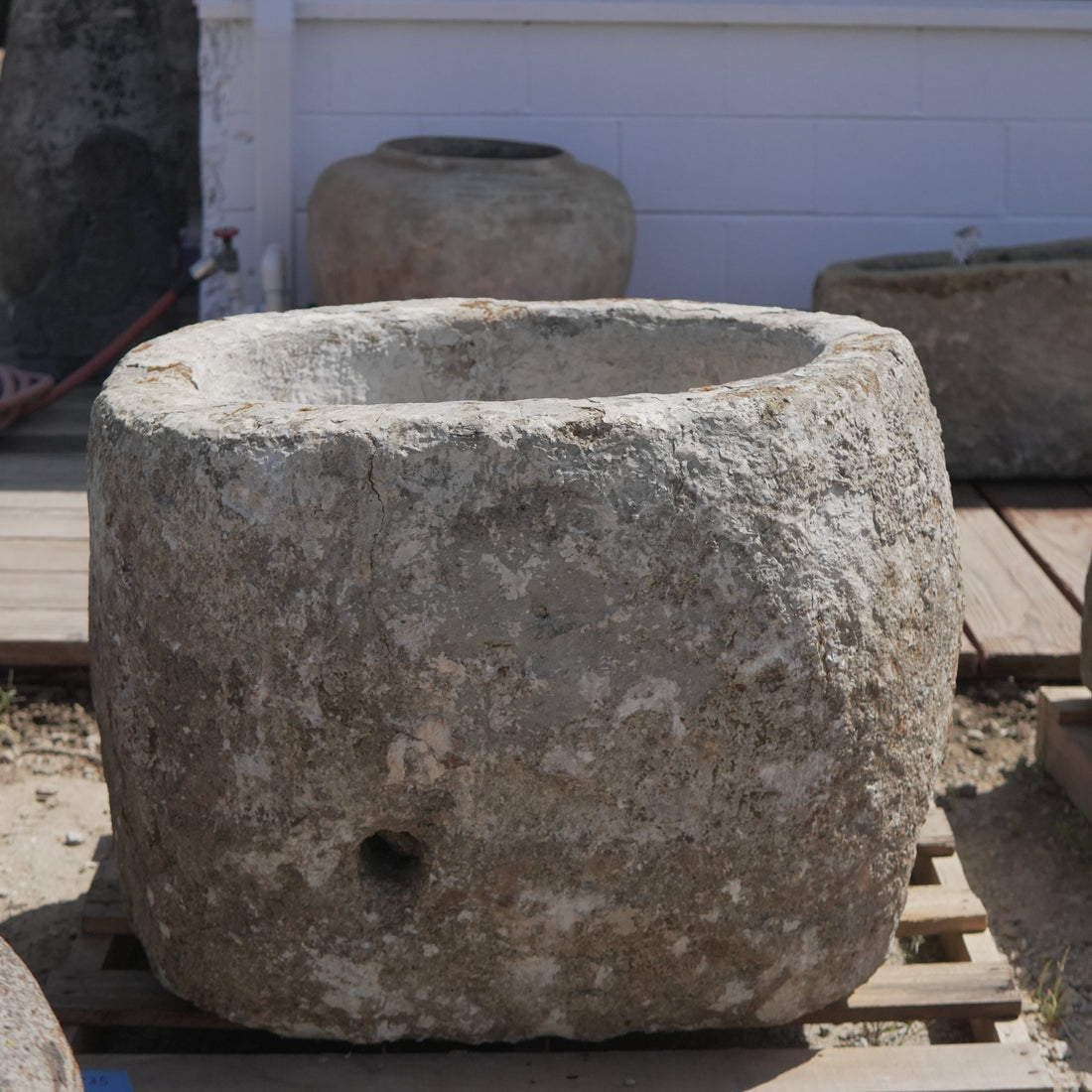 Antique Limestone Trough - Trouvaille Imports