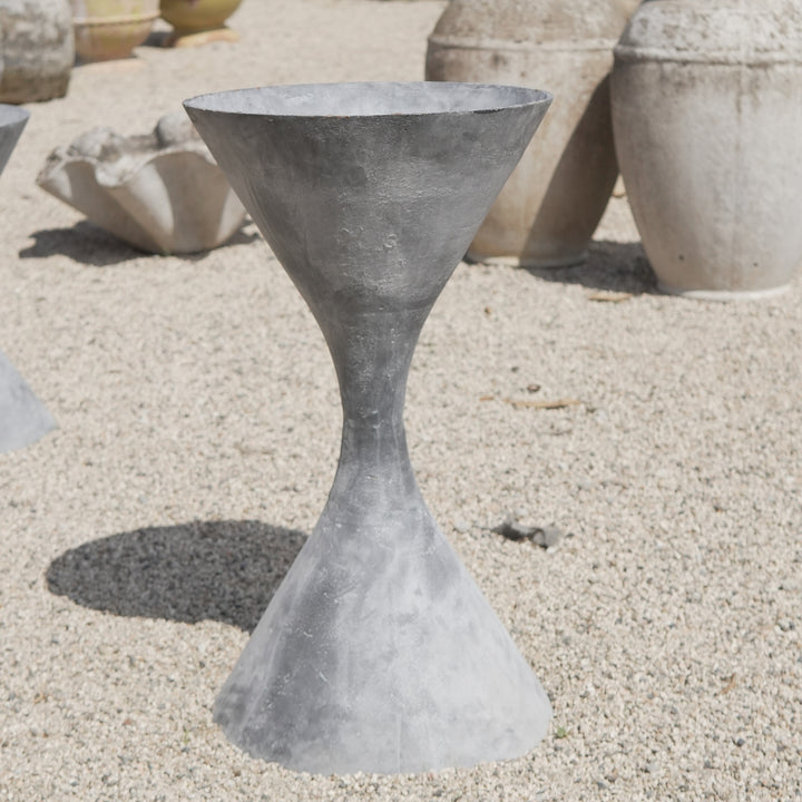 Vintage Iron Hour Glass Planter - Trouvaille Imports