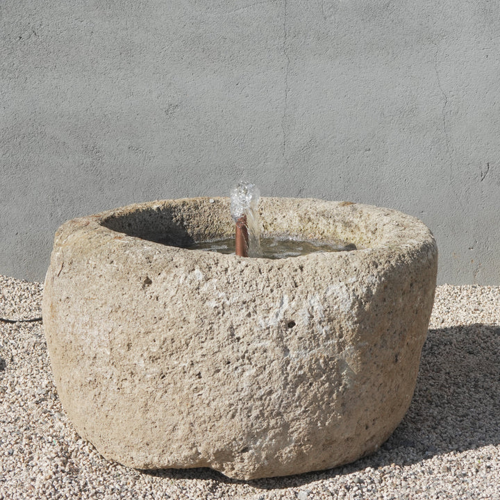 Vintage Limestone Fountain (27 × 27 × 18 in)