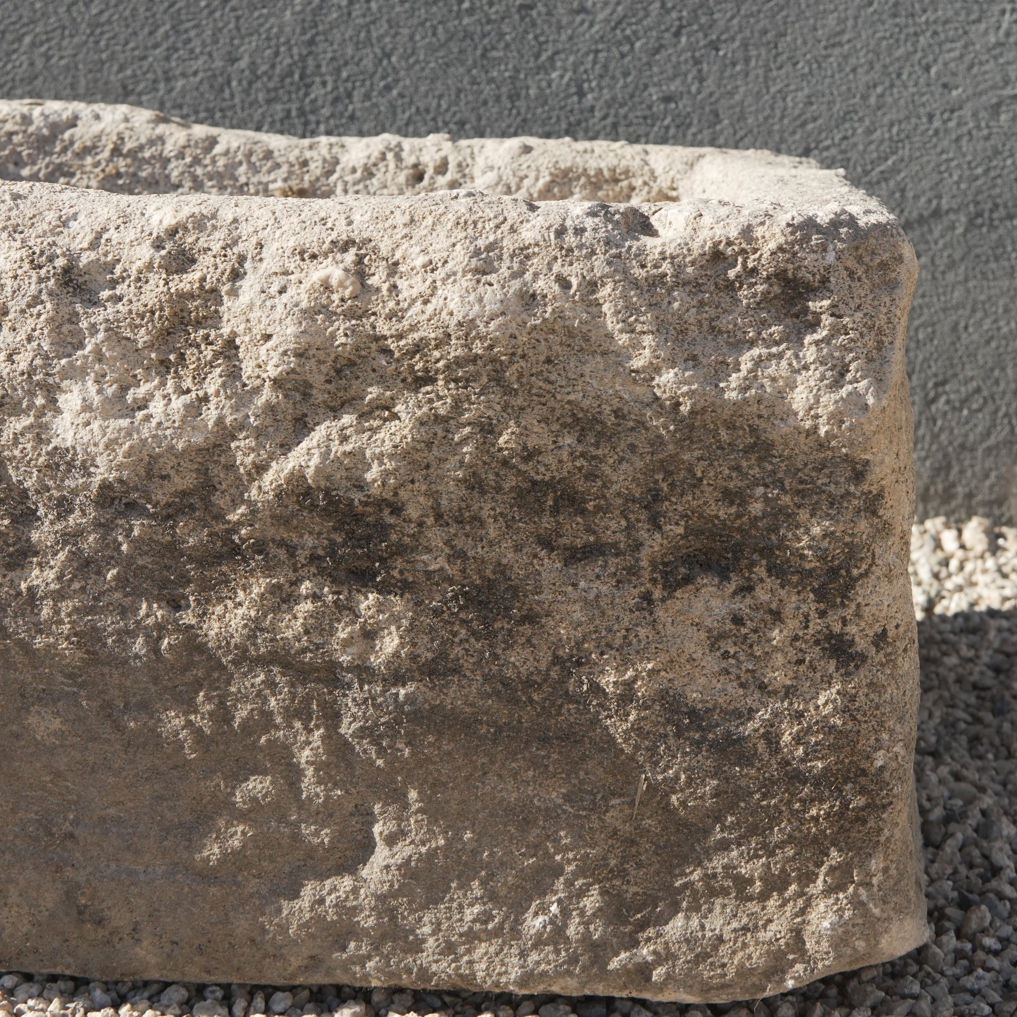 Vintage Limestone Planter (19 × 17 × 11 in)