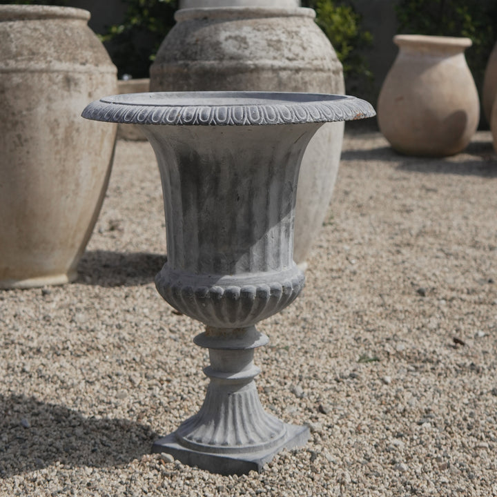 Neoclassical Fluted Garden Urn - Trouvaille Imports