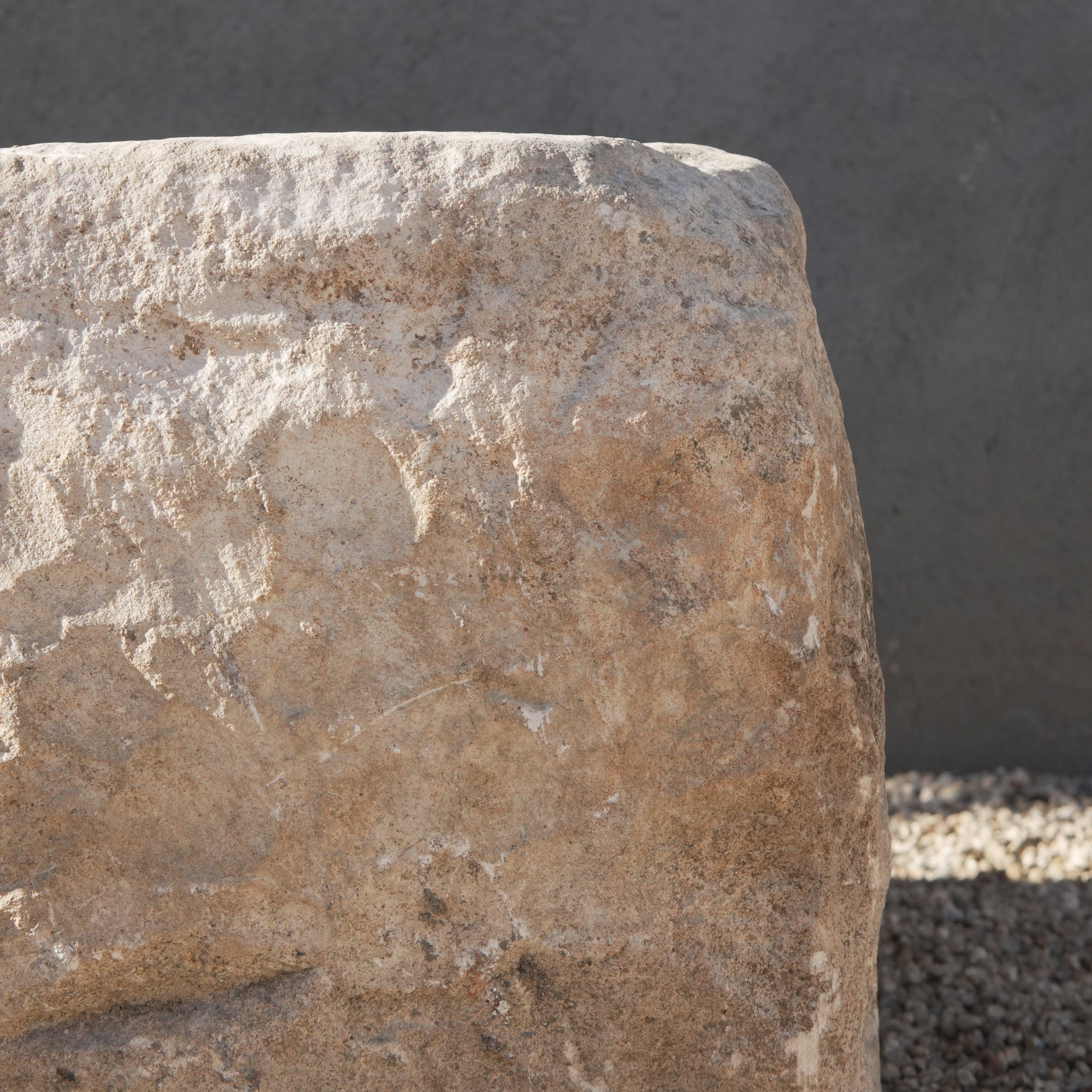 Vintage Limestone Planter (27 × 24 × 14 in)