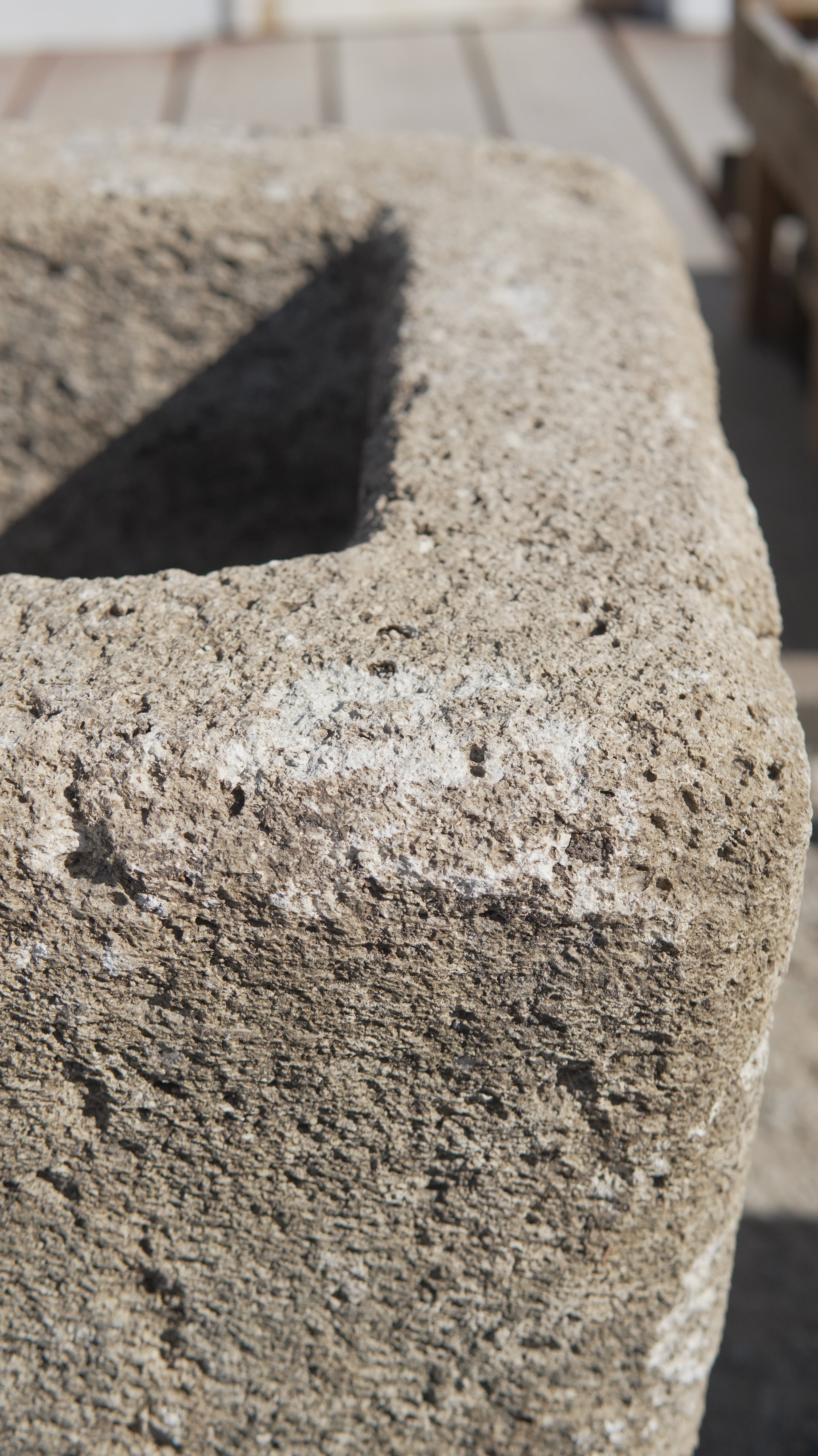 Vintage Limestone Rectangular Trough - Trouvaille Imports