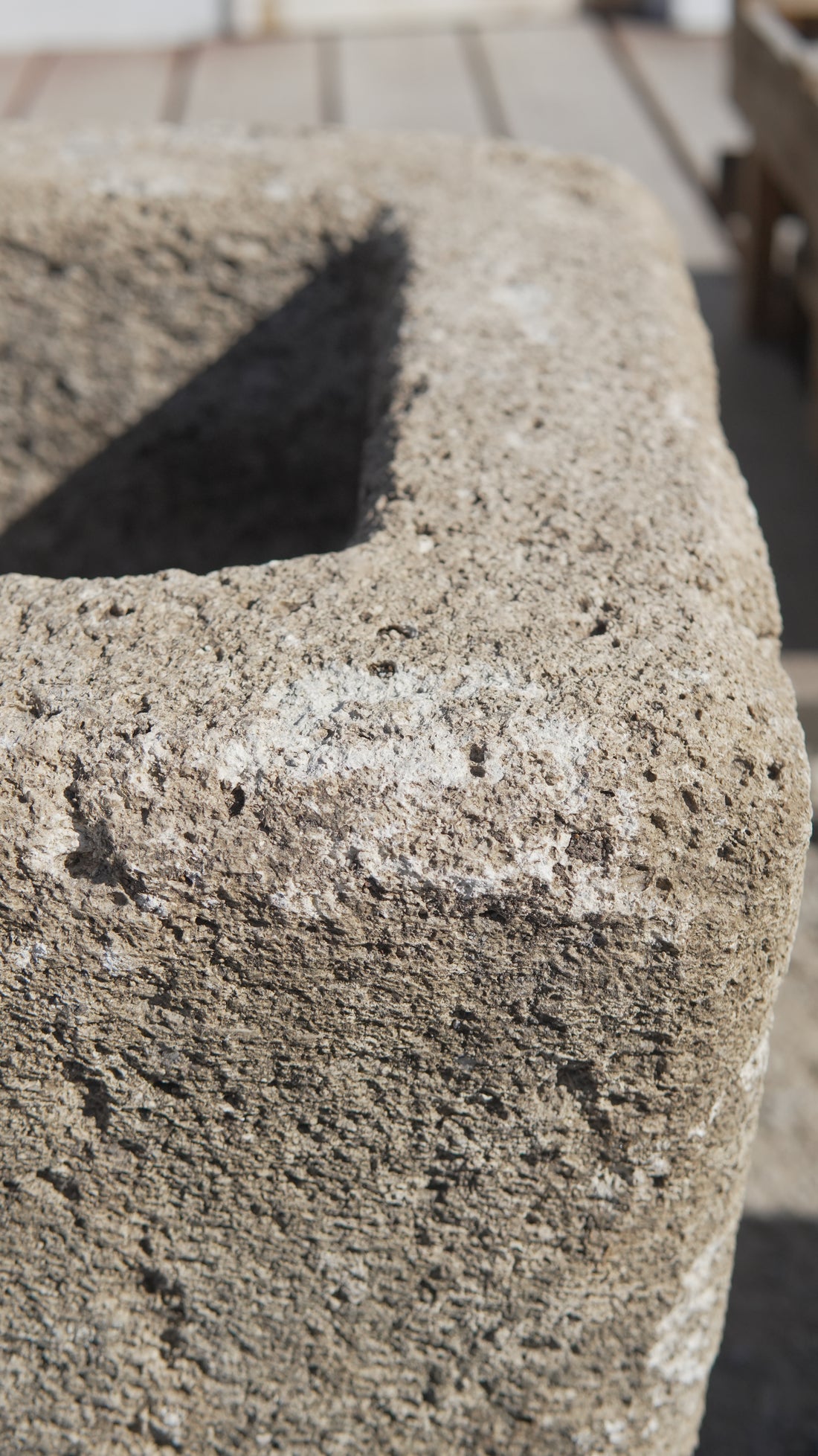 Vintage Limestone Rectangular Trough - Trouvaille Imports