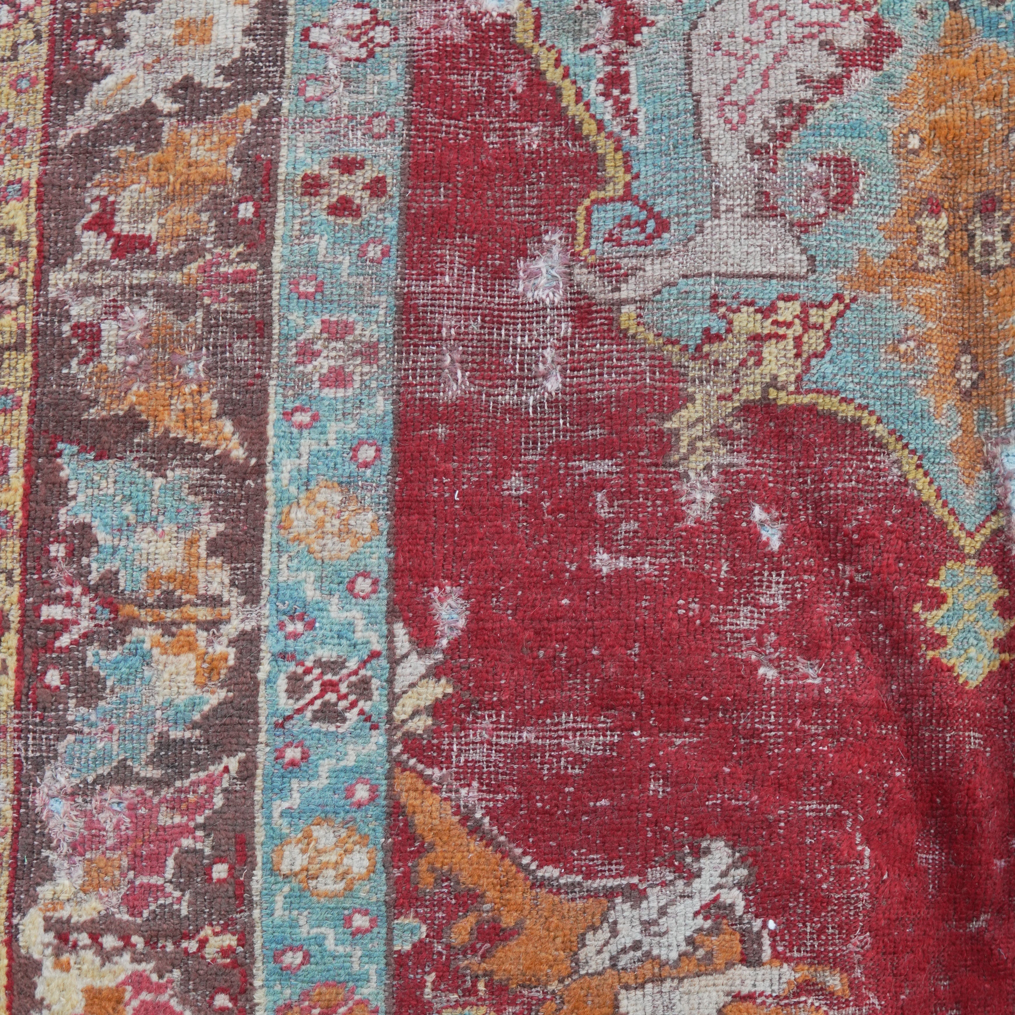 Vintage Turkish Oushak Rug and Tapestry – 4 ft 0” × 7 ft 3”