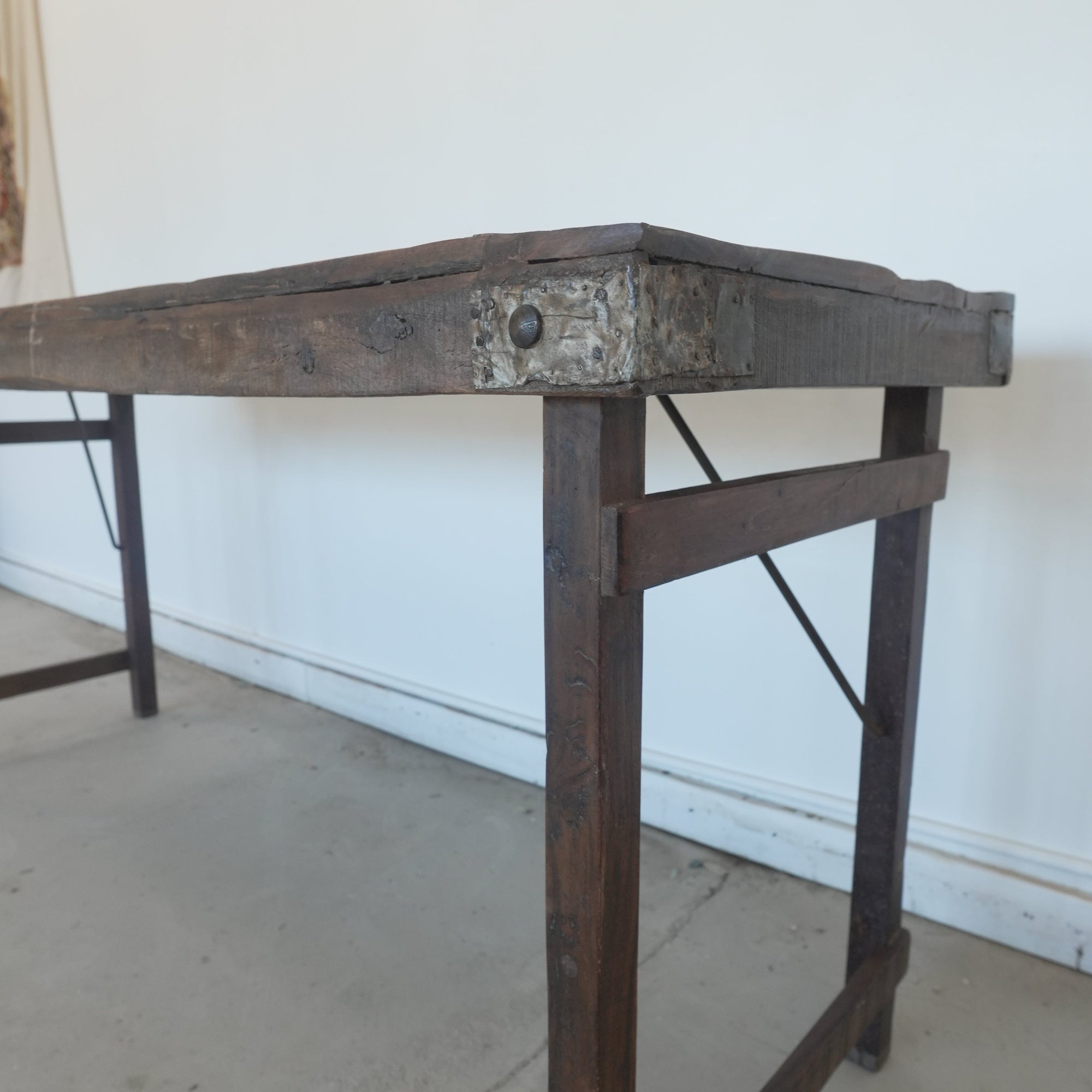 Indian Foldable Workers Table - Trouvaille Imports