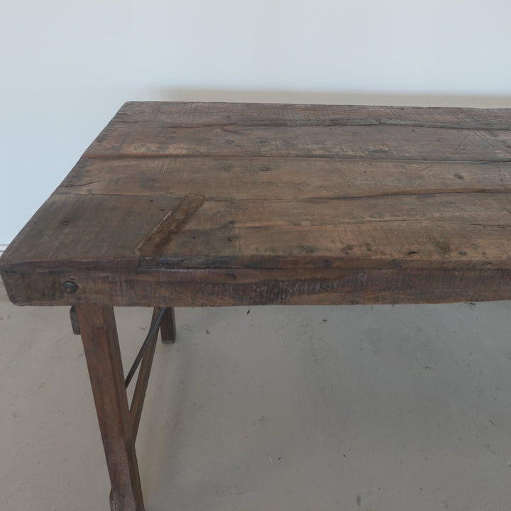 Indian Foldable Workers Table - Trouvaille Imports