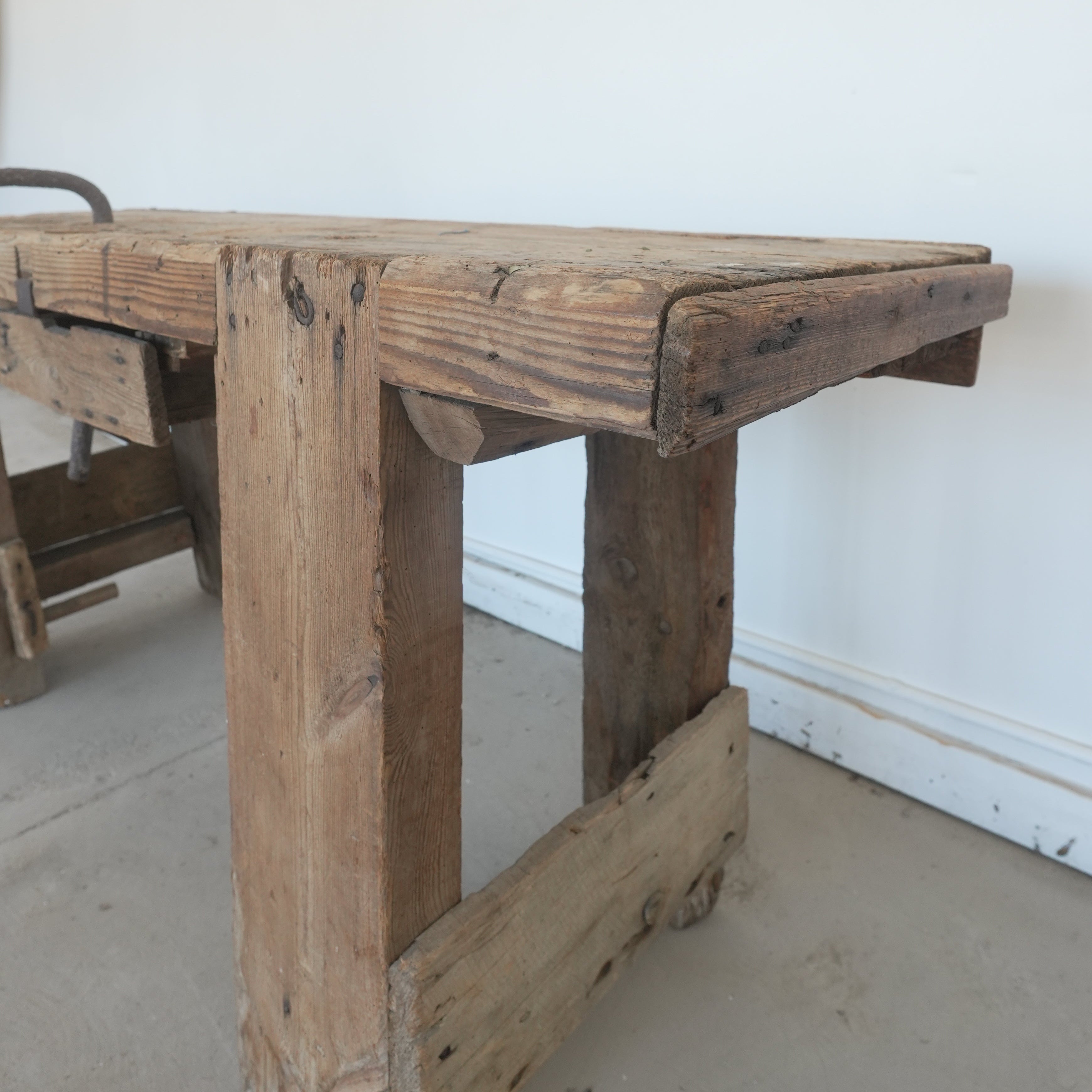 Antique French Workman's Bench - Trouvaille Imports