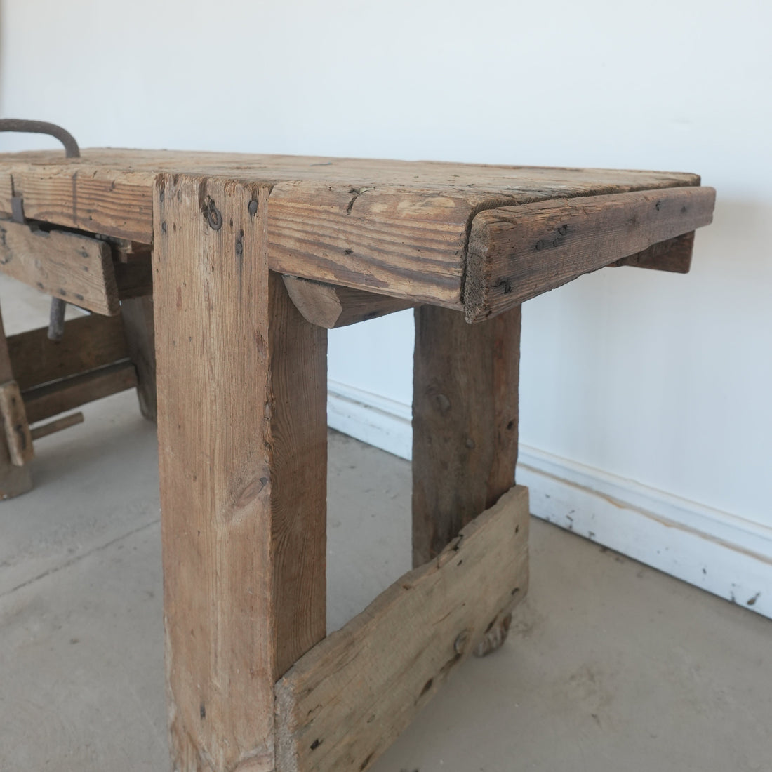 Antique French Workman's Bench - Trouvaille Imports