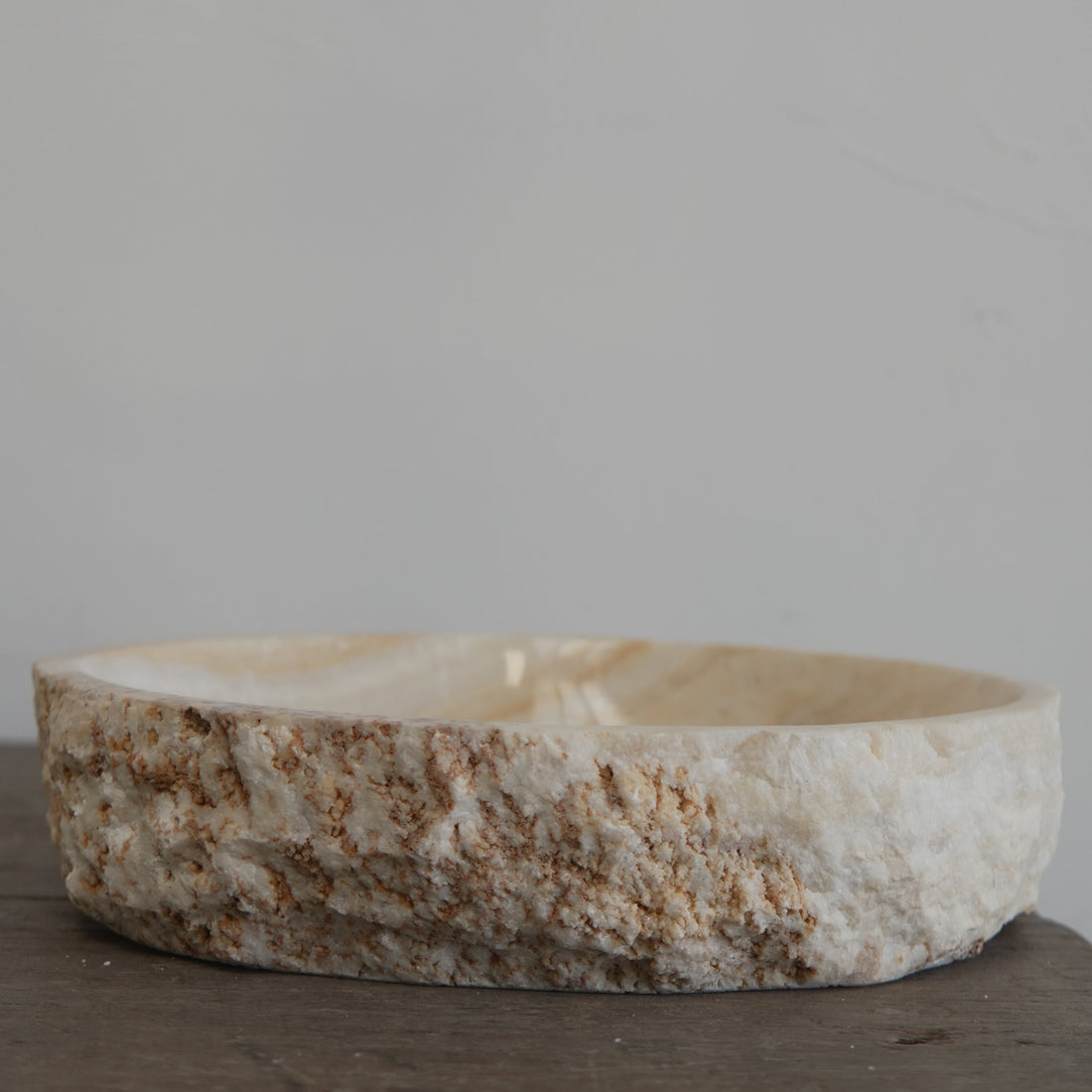 Large Onyx Stone Dish - Trouvaille Imports