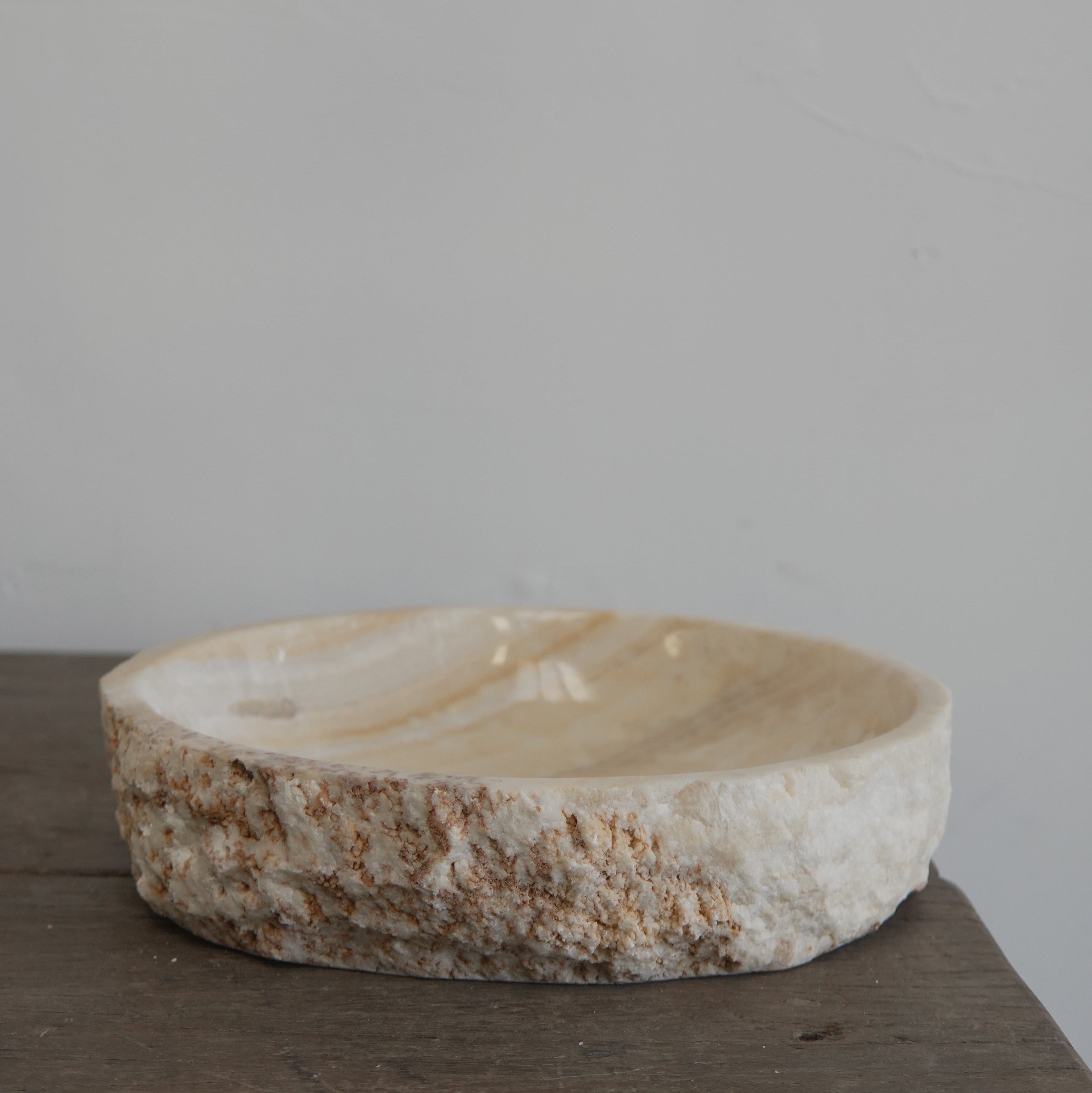 Large Onyx Stone Dish - Trouvaille Imports