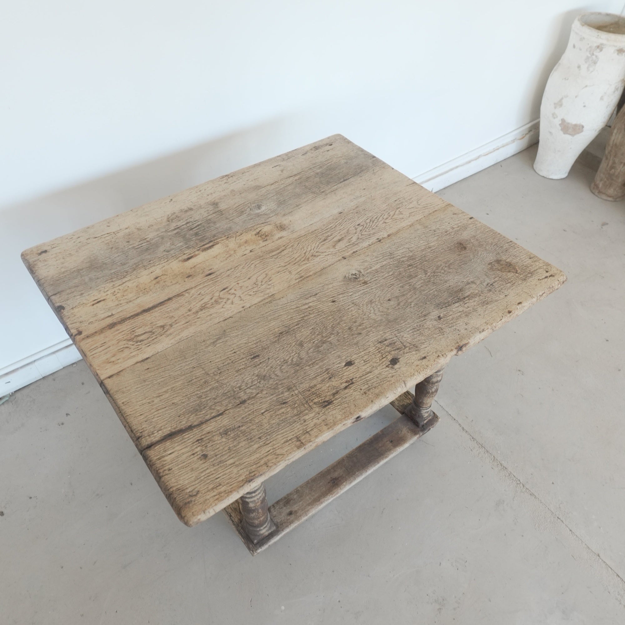 1780 Century Dutch Oak Pairs Tables - Trouvaille Imports