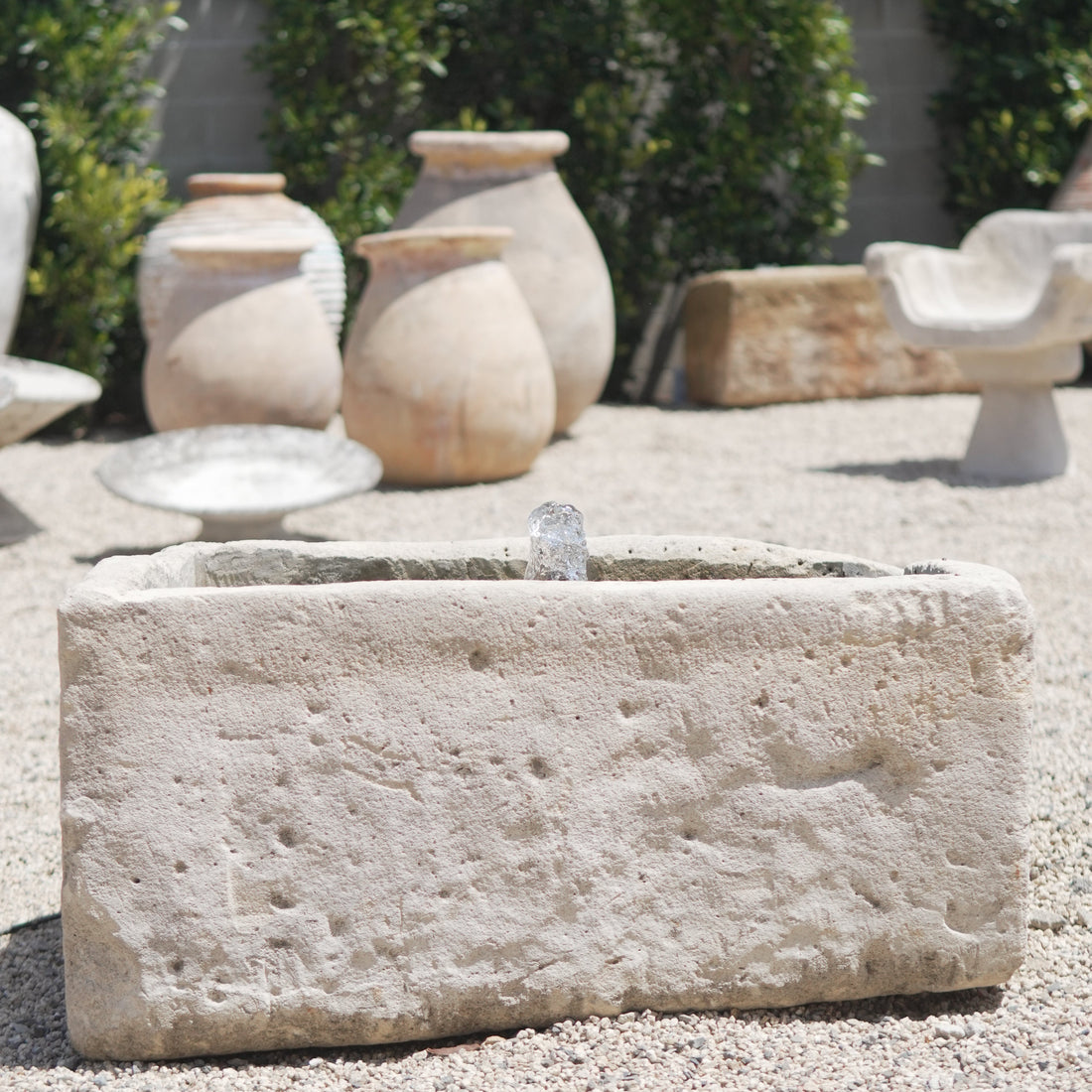 Vintage Limestone Fountain - Trouvaille Imports