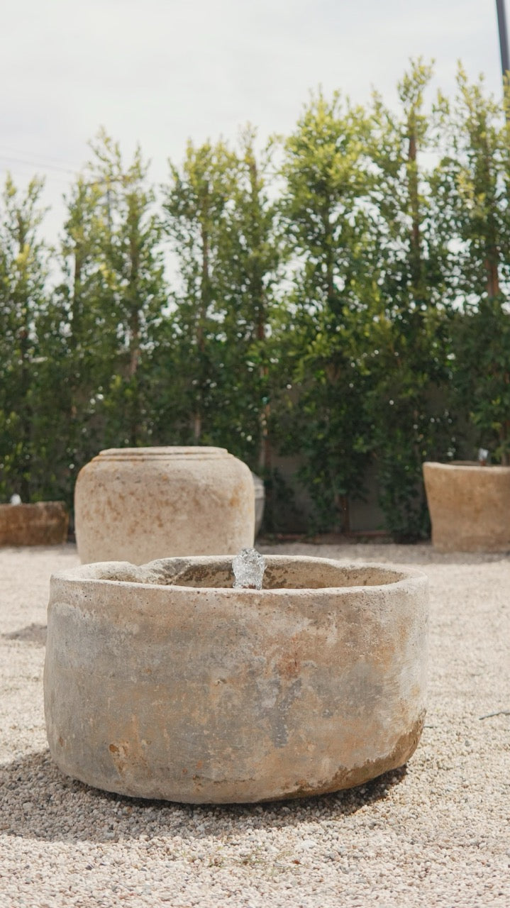 Vintage Limestone Fountain - Trouvaille Imports