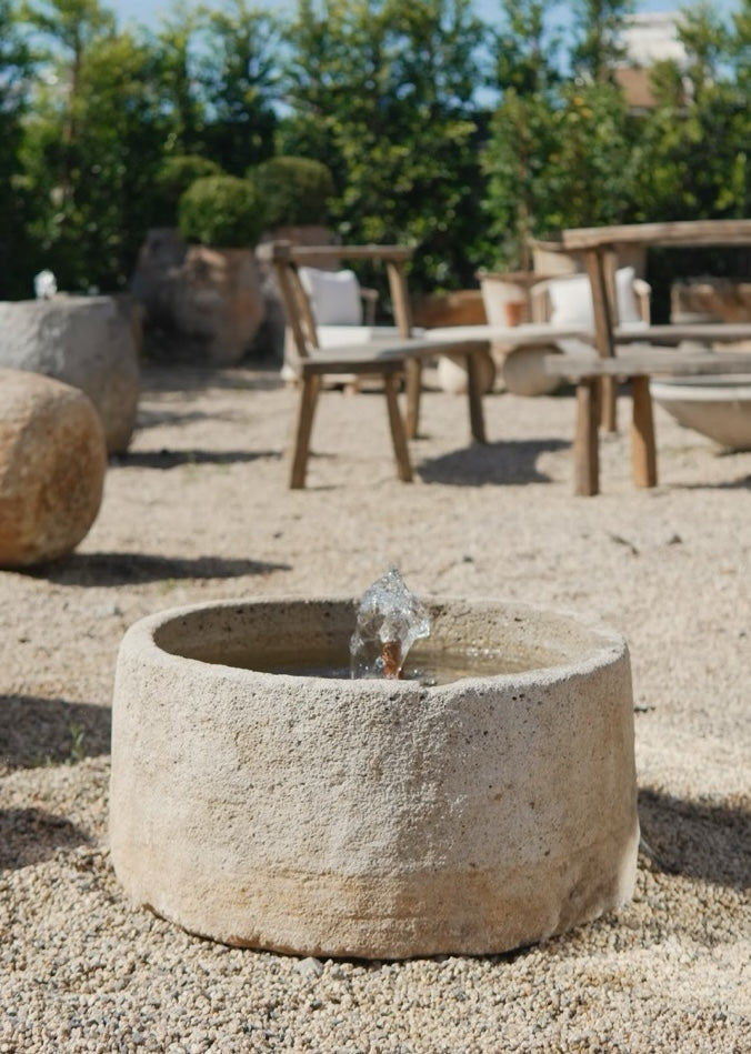 Vintage Limestone Fountain - Trouvaille Imports