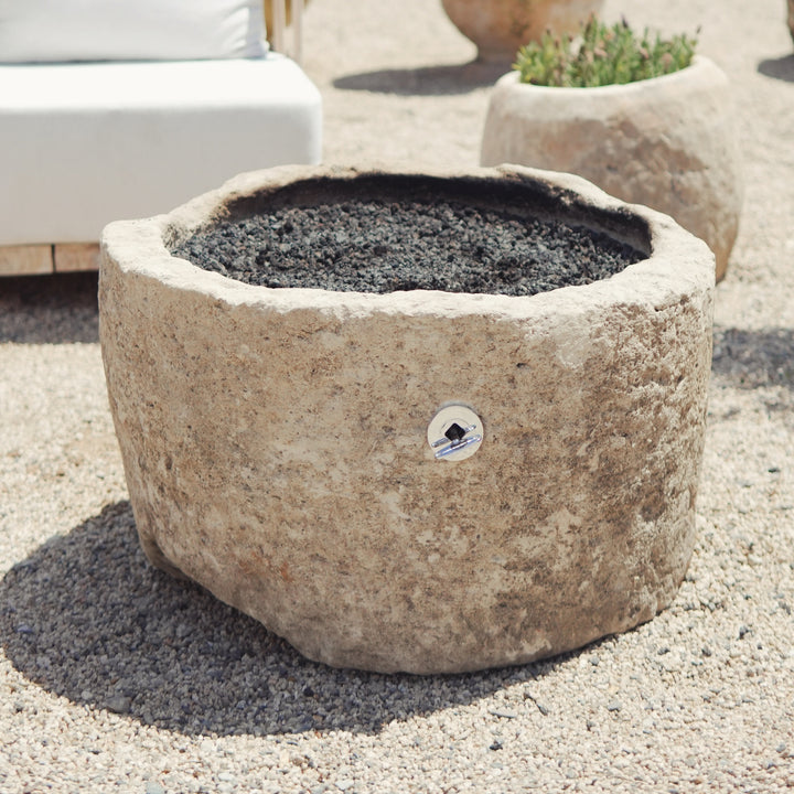 Antique Limestone Fire Pit