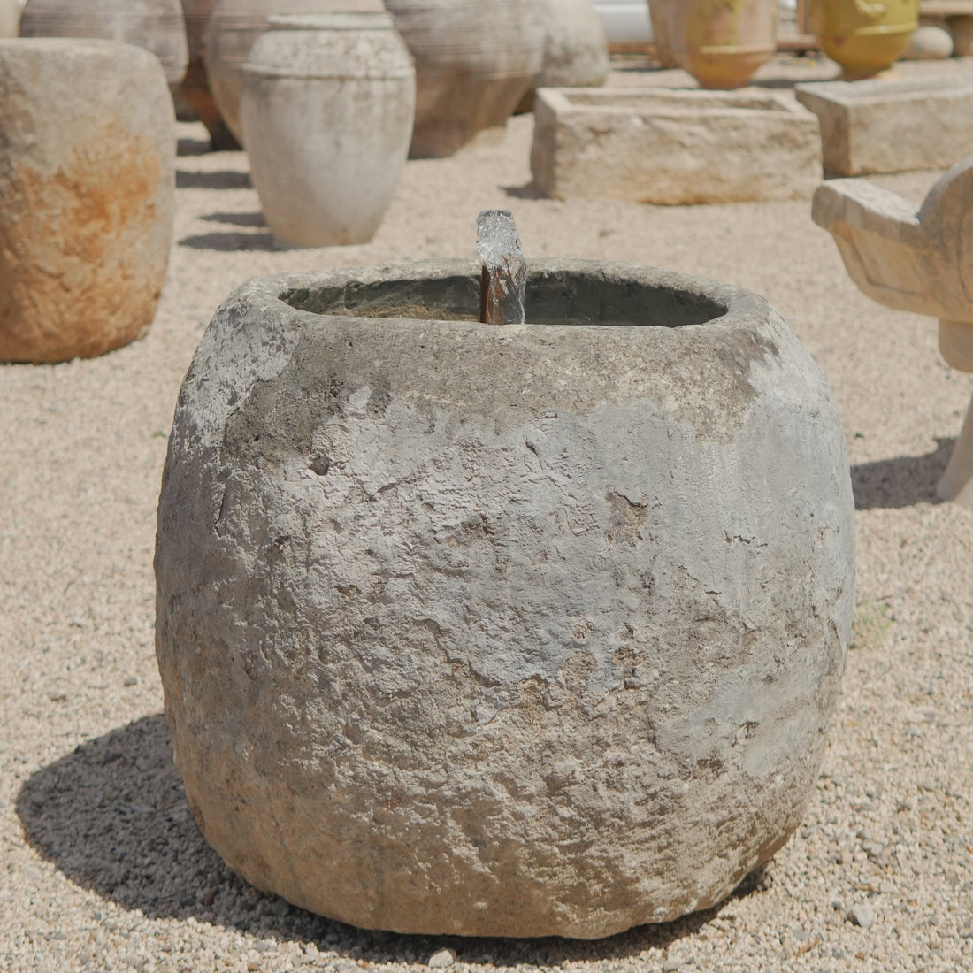 Vintage Limestone Fountain - Trouvaille Imports