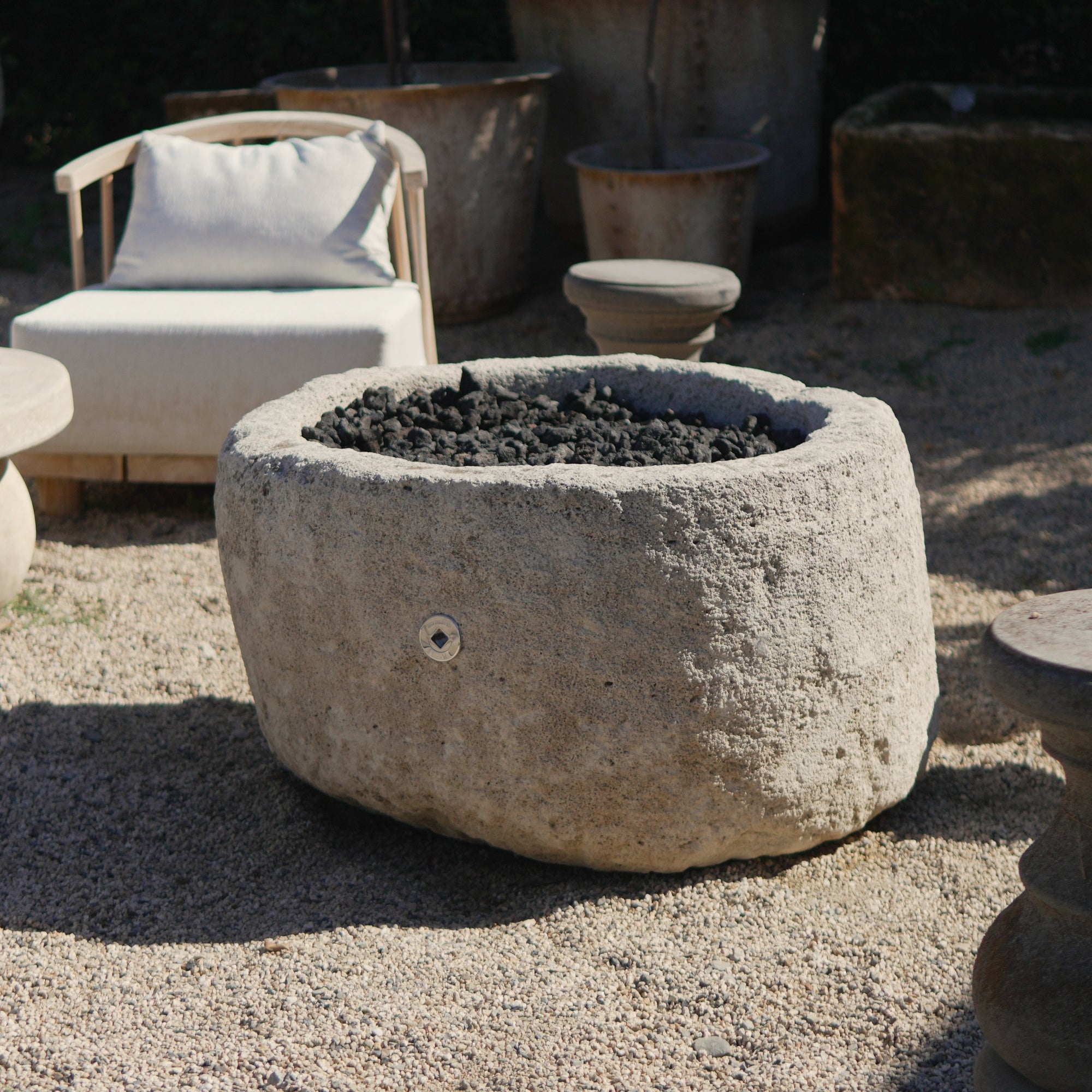 Antique Limestone Fire Pit