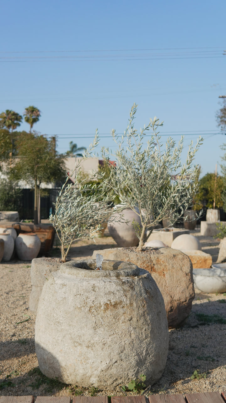 Antique Limestone Fountain - Trouvaille Imports