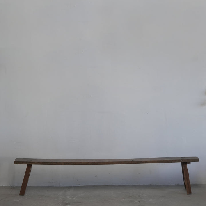 Antique Wood Bench - Trouvaille Imports