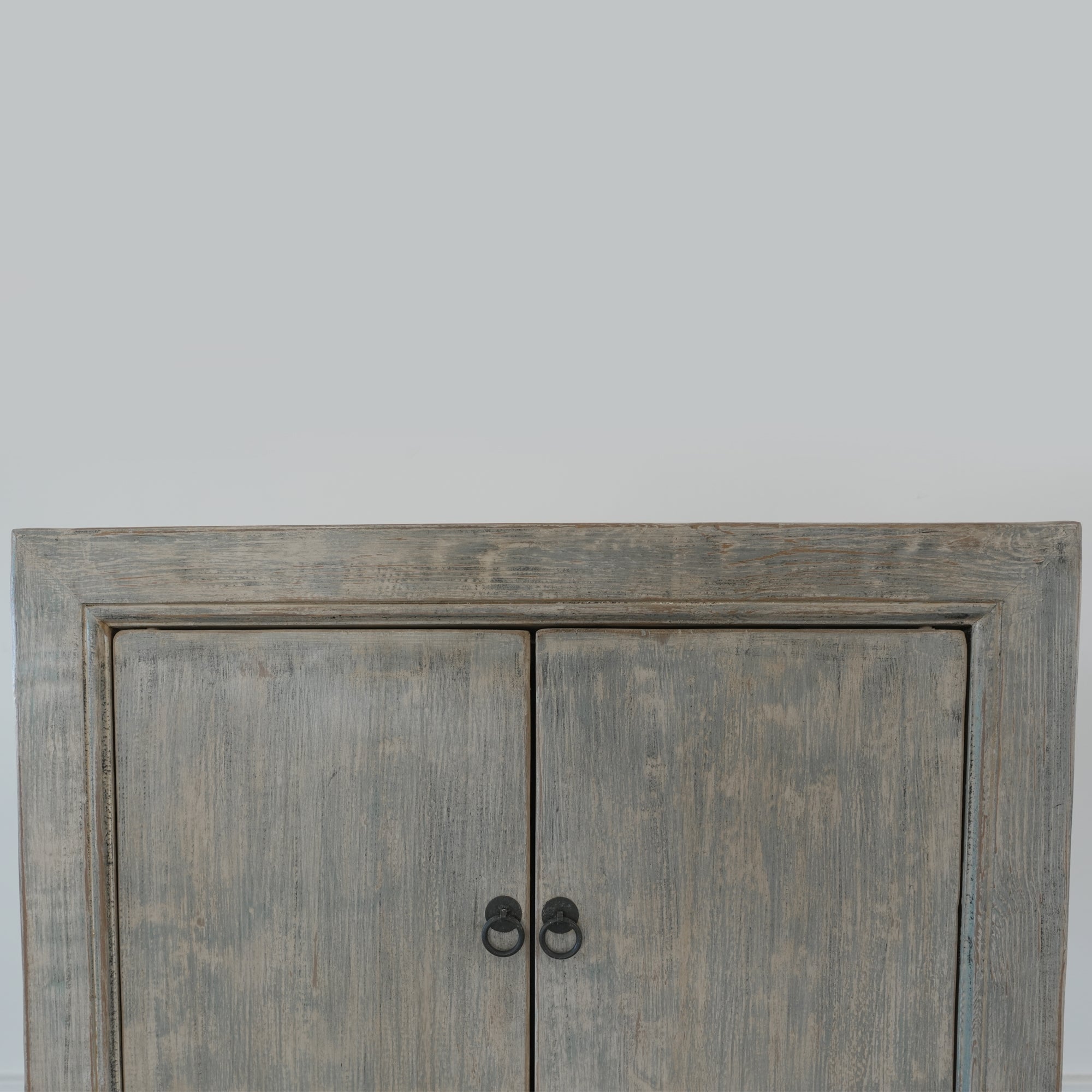 Vintage Elm Wood 2 Door Console