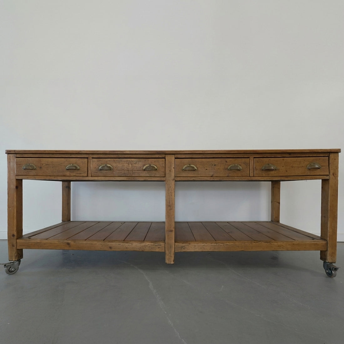 Circa 1820 French Drapers Table With Rolls - Trouvaille Imports