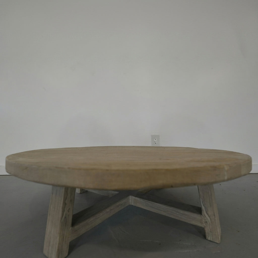 Elm Wood Coffee Table - Trouvaille Imports