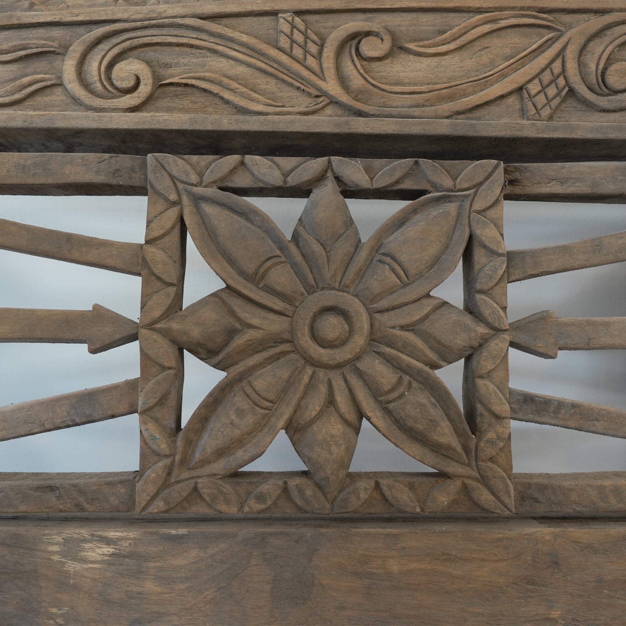 Vintage Indonesian Hand Carved Daybed - Trouvaille Imports