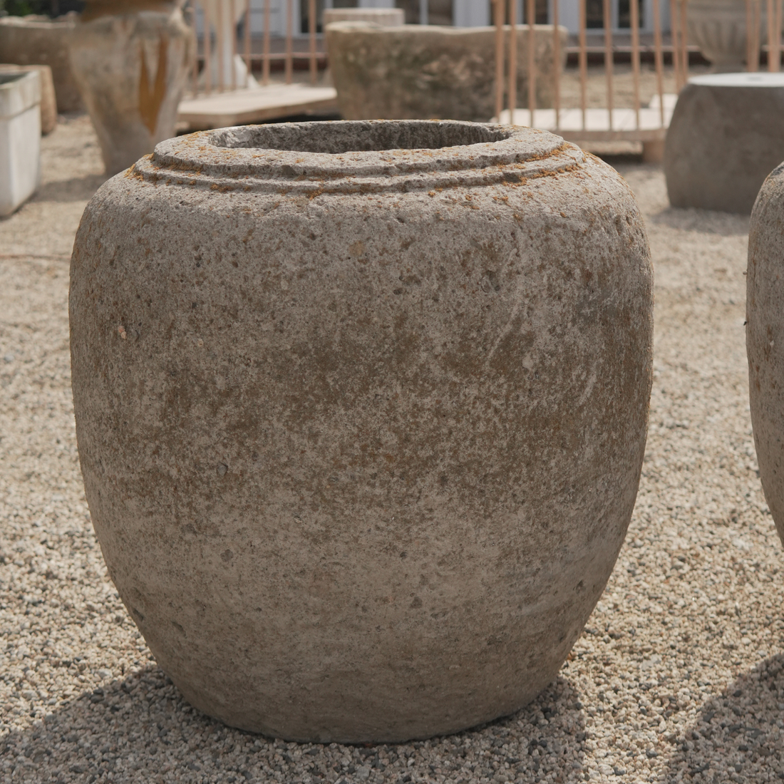 Antique Volcanic Indonesian Stone (PAIR) - Trouvaille Imports