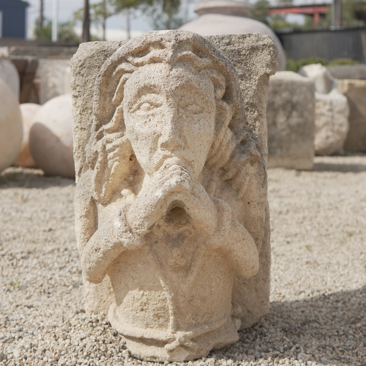 Stone Waterspout Statue - Trouvaille Imports