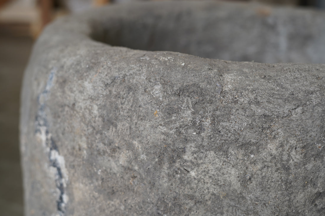 Vintage Limestone - 23" W x 18" H - Trouvaille Imports