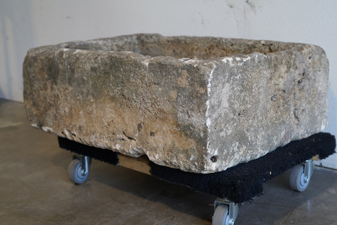 Vintage Limestone Trough

Side angle view of Hand-carved, authentic limestone
any limestone piece can be converted to fountain or fire pit
35" L x 23" W x 12" H