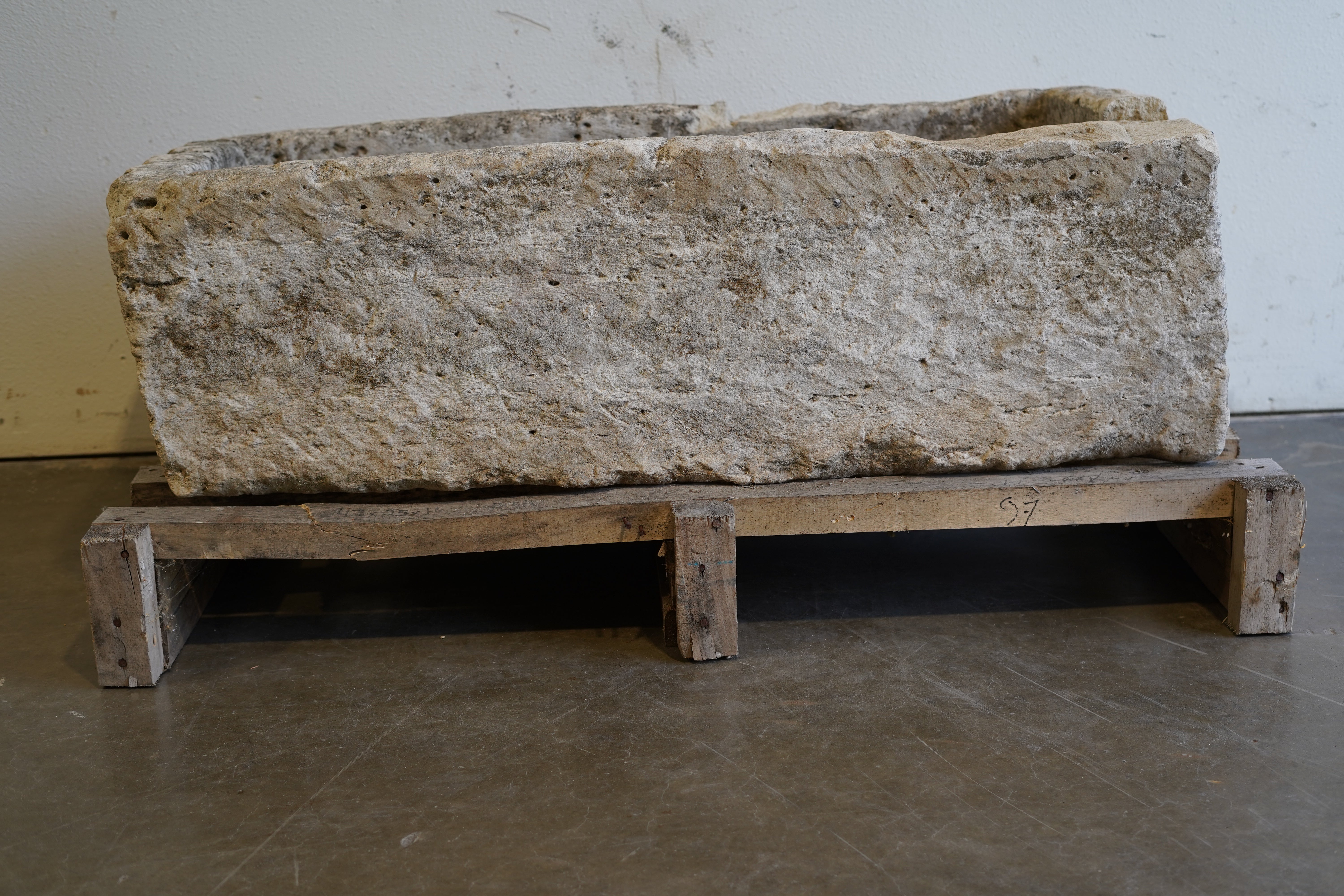 Vintage Limestone Trough

hand-carved, authentic limestone
Size: 48" L x 24" W x 16" H