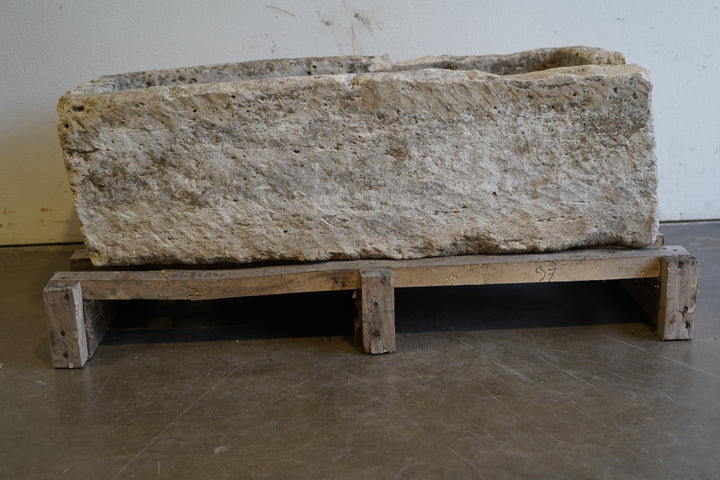Vintage Limestone Trough

hand-carved, authentic limestone
Size: 48" L x 24" W x 16" H